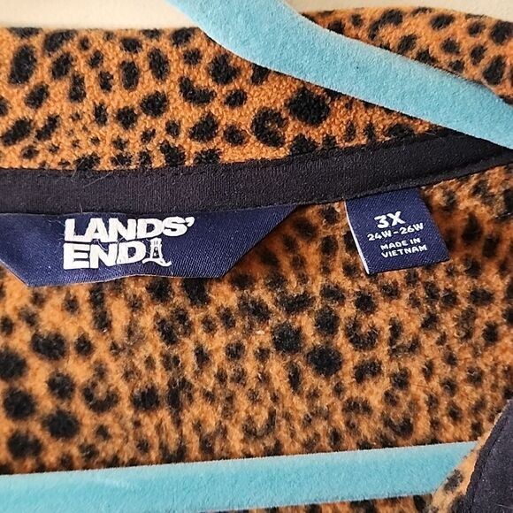 Lands end 3X Leopard Print Jacket 🐆 Perfect condition - Picture 3 of 6